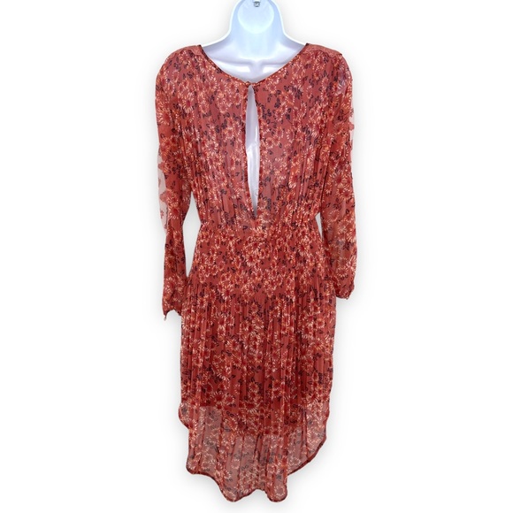 Free People Rose Glow Floral Open Waters Charlotte Dress Size XS - Picture 2 of 9